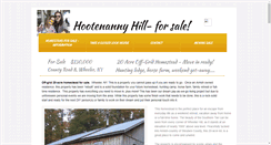 Desktop Screenshot of hootenannyhill.com