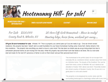 Tablet Screenshot of hootenannyhill.com